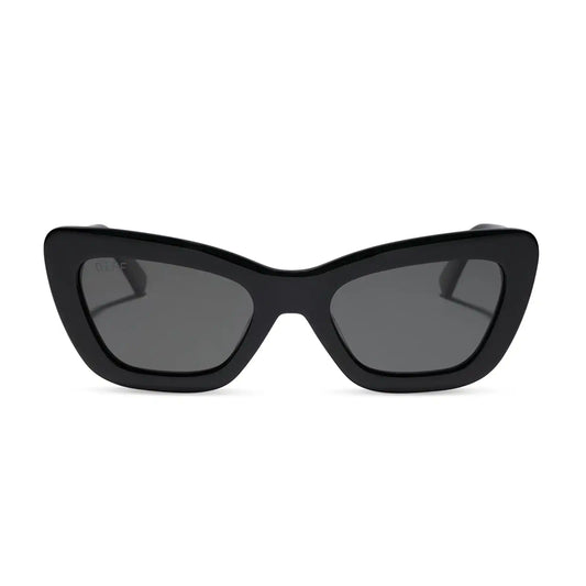 ADRIANA - BLACK + GREY + POLARIZED SUNGLASSES
