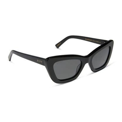 ADRIANA - BLACK + GREY + POLARIZED SUNGLASSES