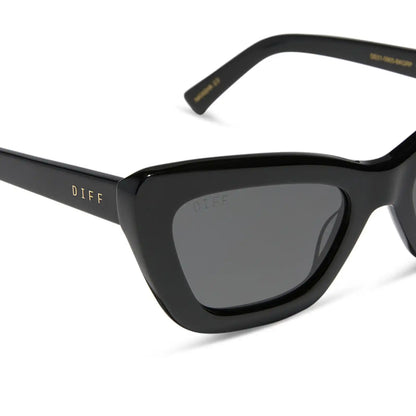 ADRIANA - BLACK + GREY + POLARIZED SUNGLASSES