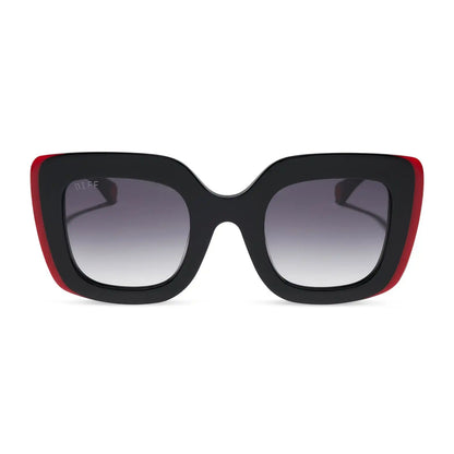 QUEEN OF HEARTS - BLACK + GREY GRADIENT + SUNGLASSES