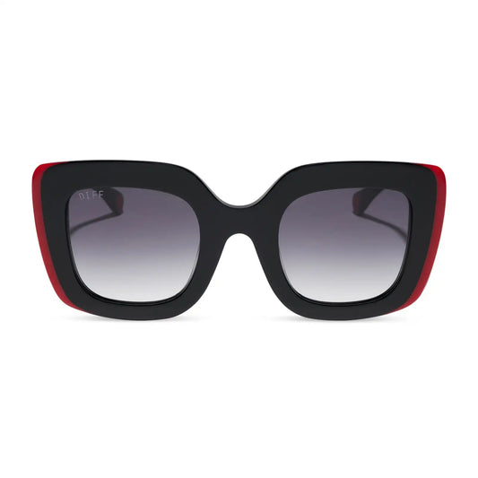 QUEEN OF HEARTS - BLACK + GREY GRADIENT + SUNGLASSES