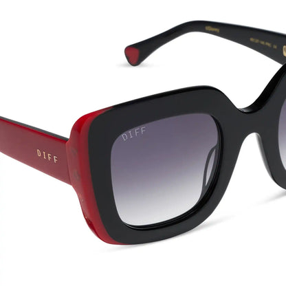 QUEEN OF HEARTS - BLACK + GREY GRADIENT + SUNGLASSES
