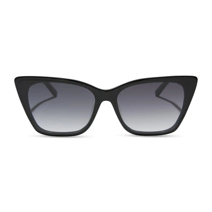 ALINA - BLACK + GREY GRADIENT SUNGLASSES