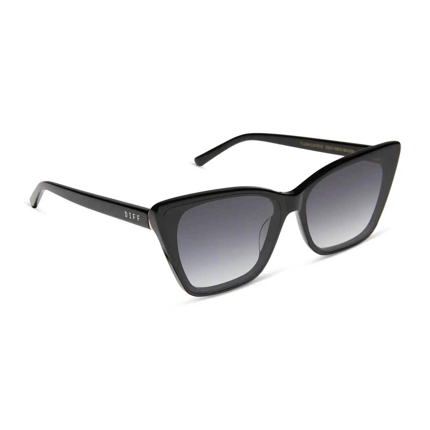 ALINA - BLACK + GREY GRADIENT SUNGLASSES