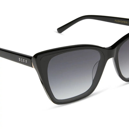 ALINA - BLACK + GREY GRADIENT SUNGLASSES