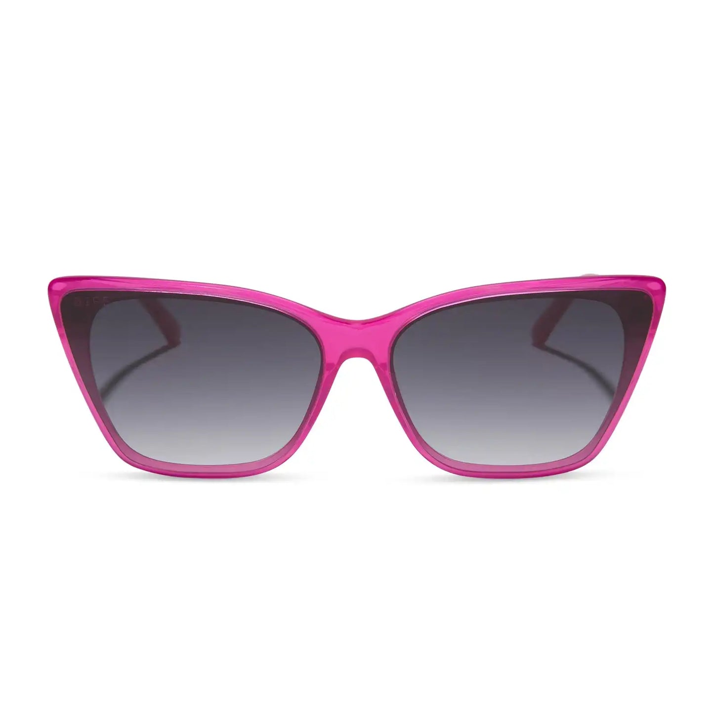 ALINA - BRIGHT TULIP + GREY GRADIENT SUNGLASSES