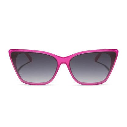 ALINA - BRIGHT TULIP + GREY GRADIENT SUNGLASSES