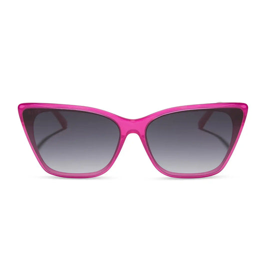 ALINA - BRIGHT TULIP + GREY GRADIENT SUNGLASSES