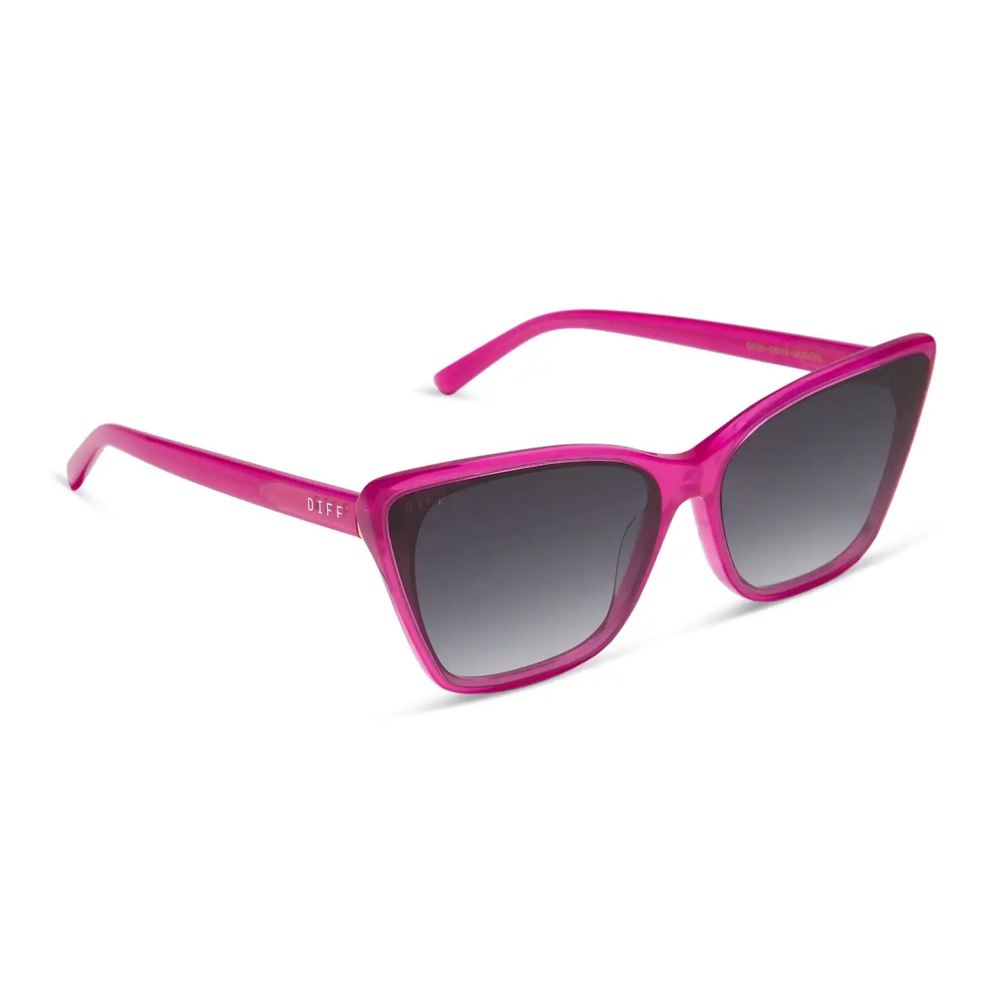 ALINA - BRIGHT TULIP + GREY GRADIENT SUNGLASSES