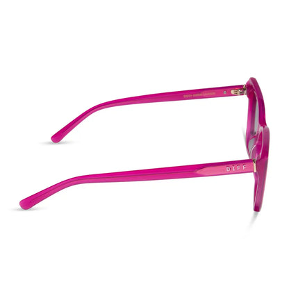 ALINA - BRIGHT TULIP + GREY GRADIENT SUNGLASSES