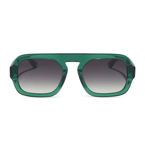 ALIX - DEEP GREEN + GREY GRADIENT + POLARIZED + SUNGLASSES