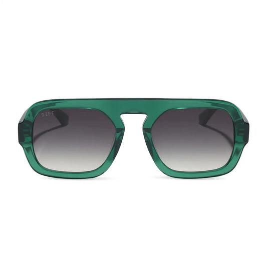 ALIX - DEEP GREEN + GREY GRADIENT + POLARIZED + SUNGLASSES