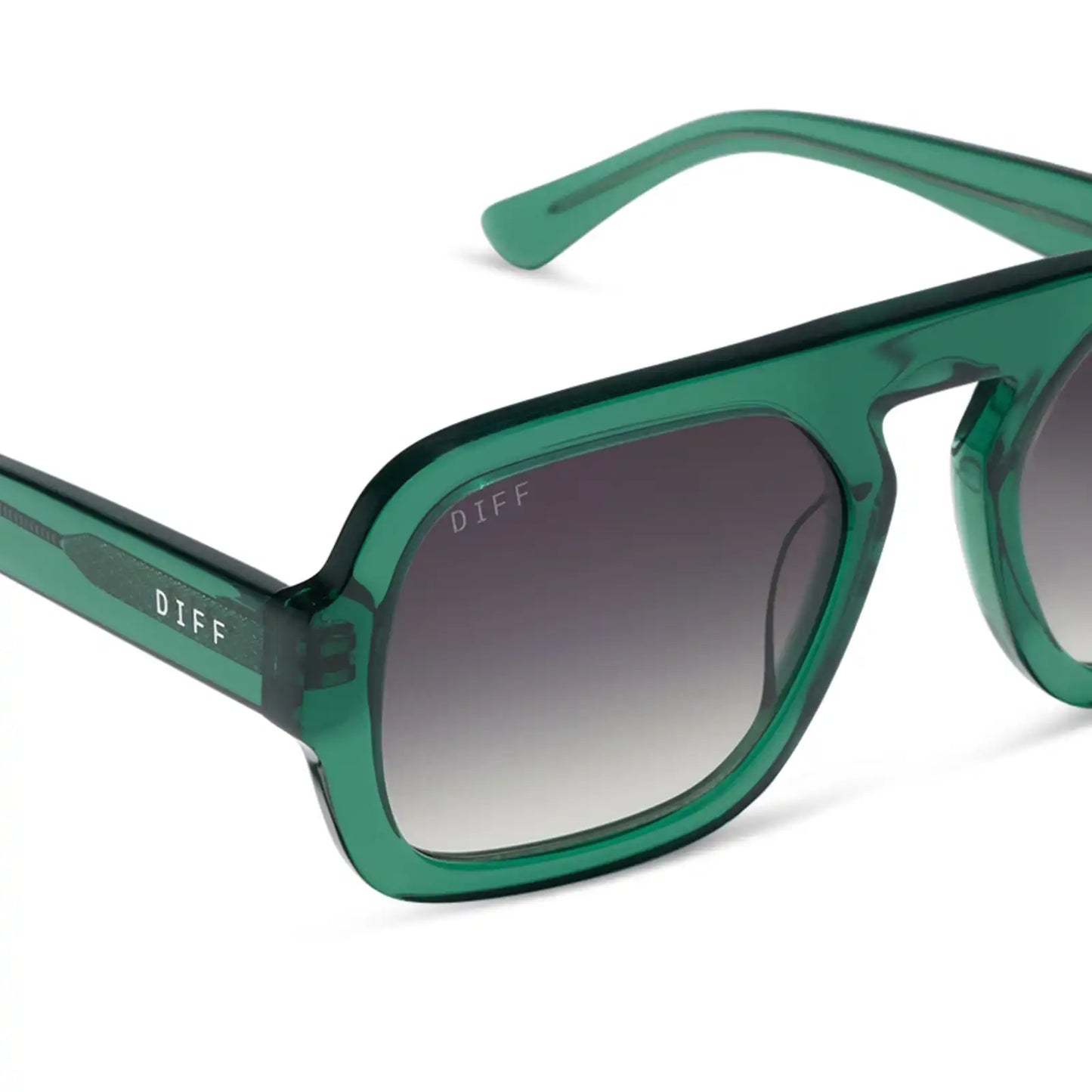 ALIX - DEEP GREEN + GREY GRADIENT + POLARIZED + SUNGLASSES