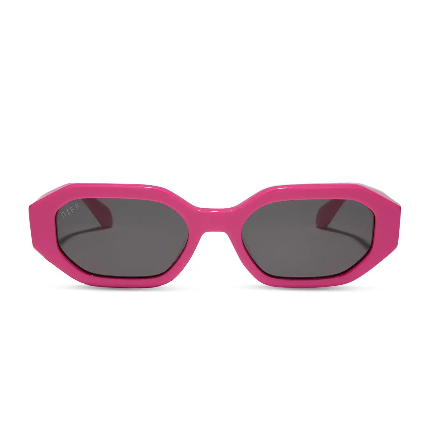 ALLEGRA - BRIGHT PINK + GREY SUNGLASSES
