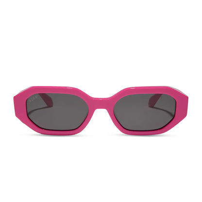 ALLEGRA - BRIGHT PINK + GREY SUNGLASSES