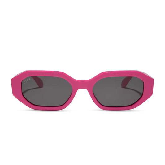 ALLEGRA - BRIGHT PINK + GREY SUNGLASSES