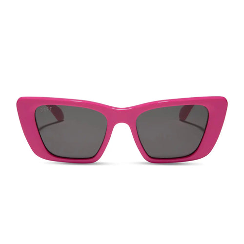 AURA - BRIGHT PINK + GREY SUNGLASSES