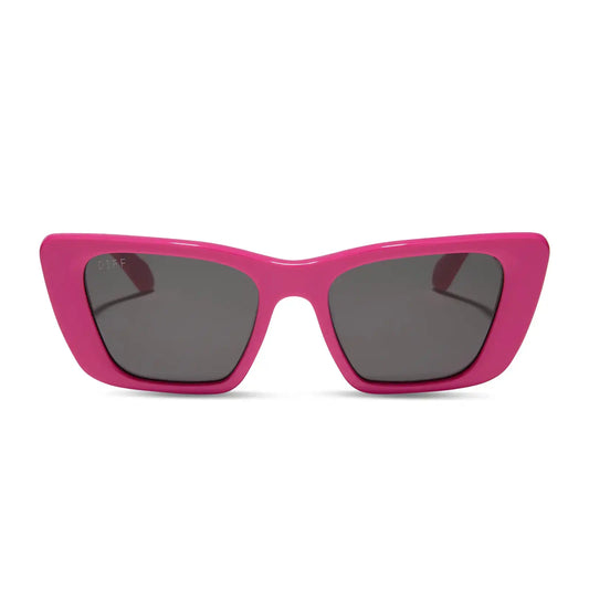 AURA - BRIGHT PINK + GREY SUNGLASSES