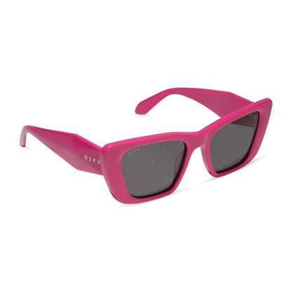 AURA - BRIGHT PINK + GREY SUNGLASSES
