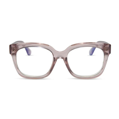 AVA - LIGHT PINK CRYSTAL + BLUE LIGHT READERS