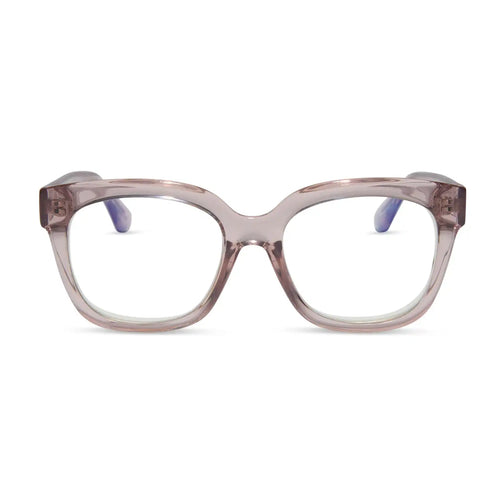 AVA - LIGHT PINK CRYSTAL + BLUE LIGHT READERS