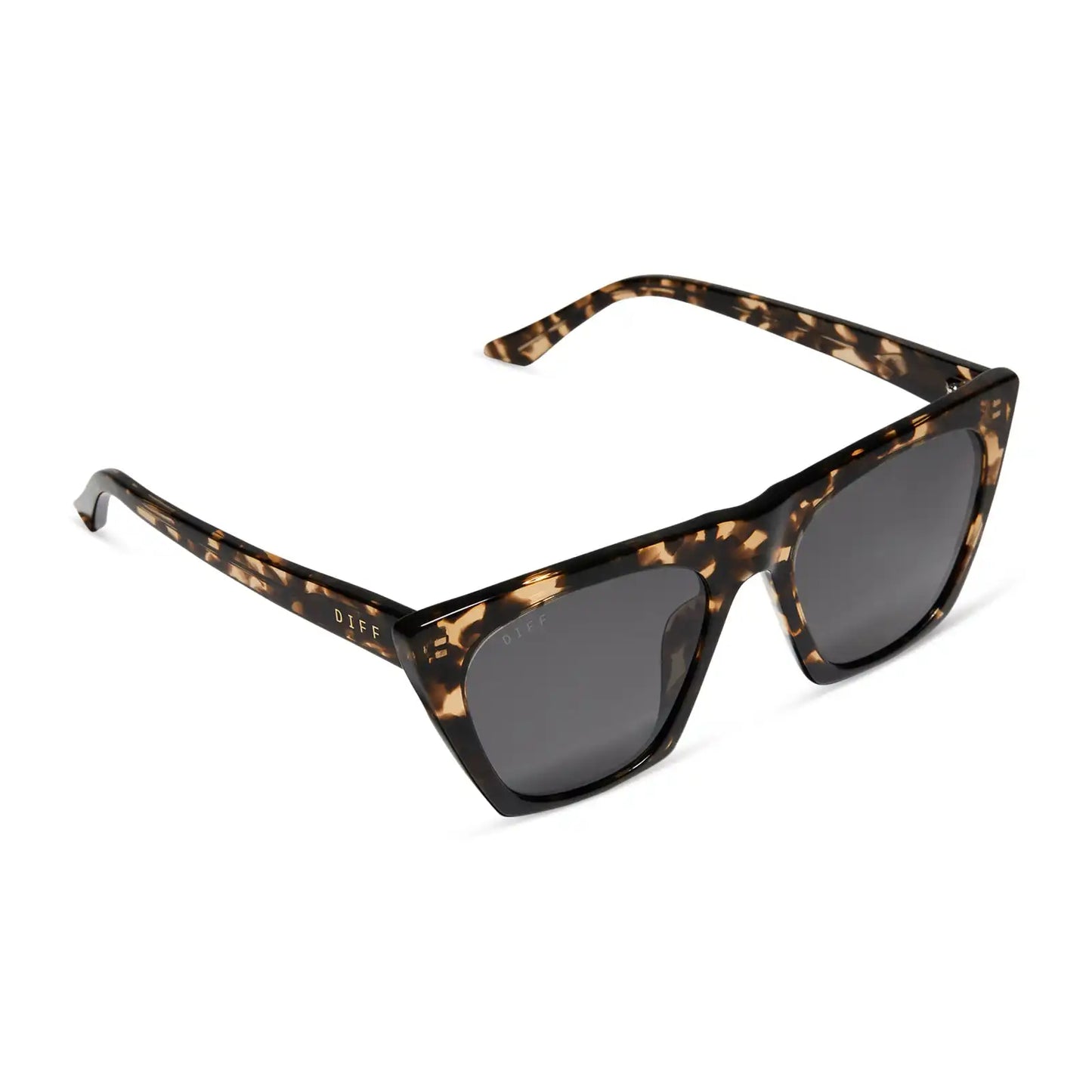 AVRIL - ESPRESSO TORTOISE + GREY SUNGLASSES