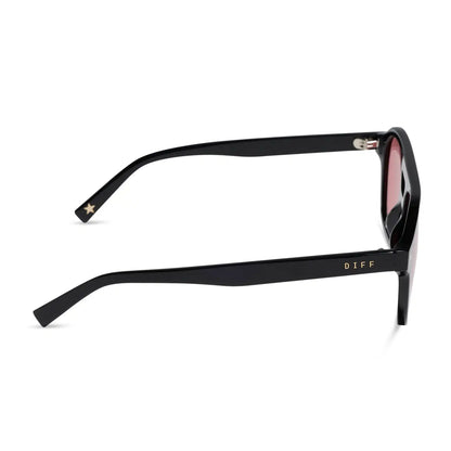 THE COAST - BLACK + RED TINT SUNGLASSES