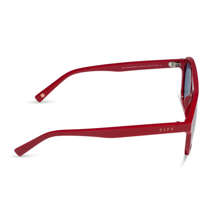 THE COAST - RED + NAVY BLUE SUNGLASSES