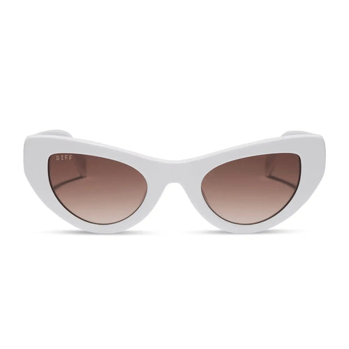 THE MESA - WHITE + BROWN GRADIENT SUNGLASSES