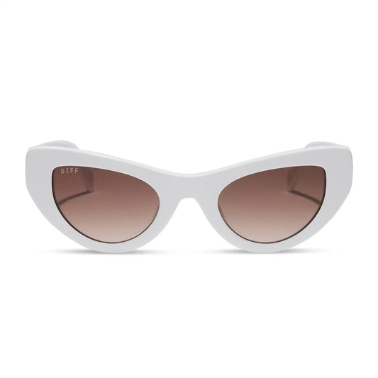 THE MESA - WHITE + BROWN GRADIENT SUNGLASSES