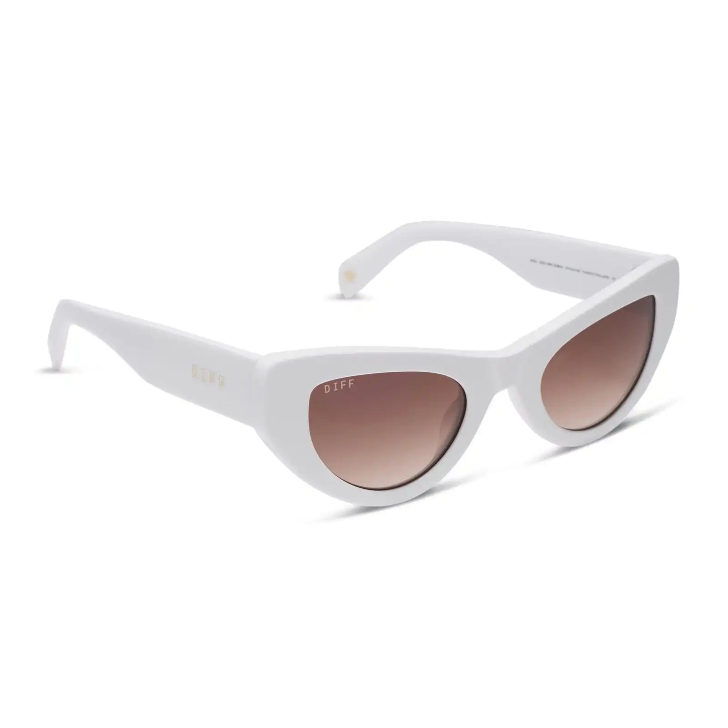 THE MESA - WHITE + BROWN GRADIENT SUNGLASSES
