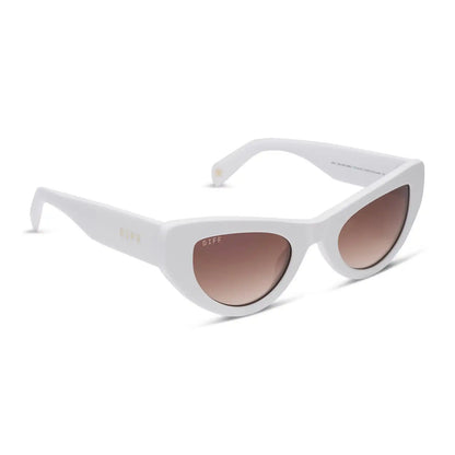THE MESA - WHITE + BROWN GRADIENT SUNGLASSES