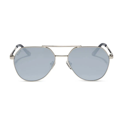 THE RESERVE - SILVER + SILVER MIRROR + POLARIZED SUNGLASSES