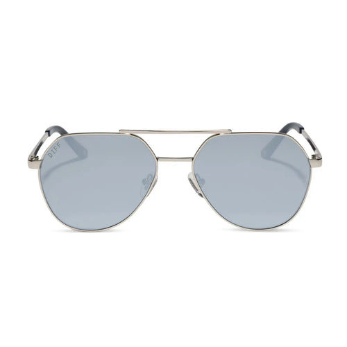 THE RESERVE - SILVER + SILVER MIRROR + POLARIZED SUNGLASSES