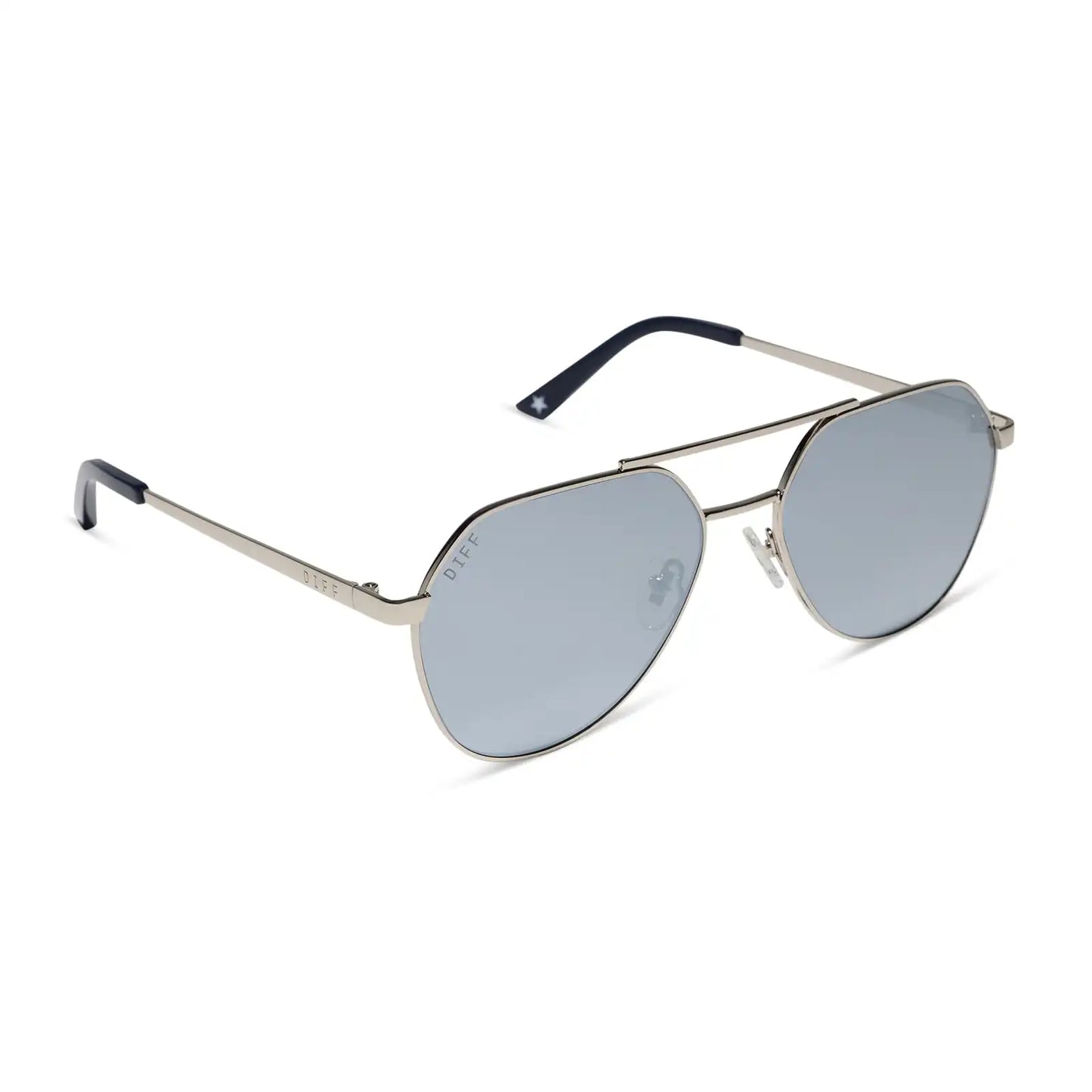 THE RESERVE - SILVER + SILVER MIRROR + POLARIZED SUNGLASSES