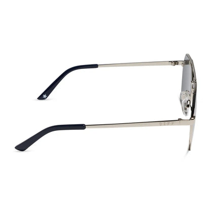 THE RESERVE - SILVER + SILVER MIRROR + POLARIZED SUNGLASSES