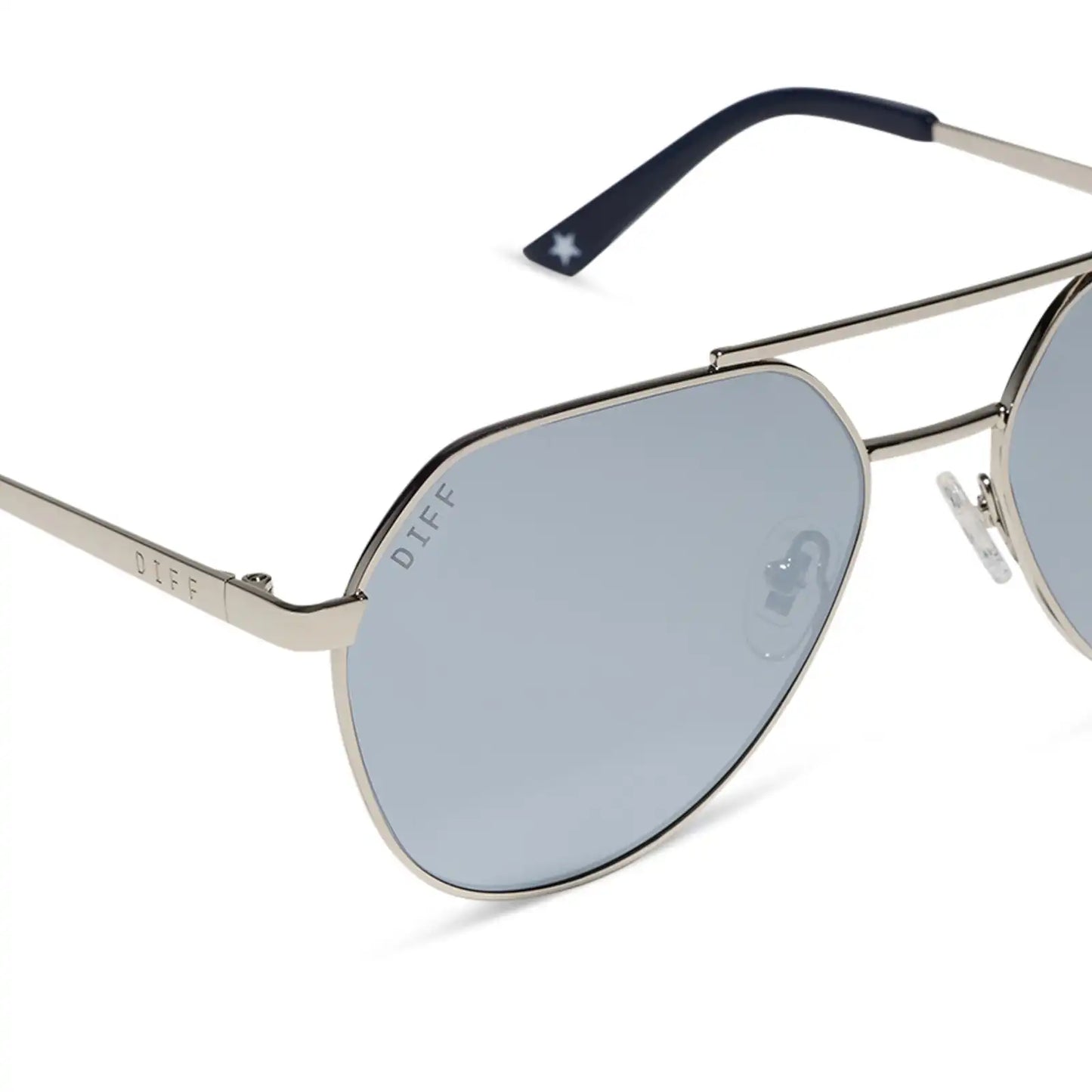 THE RESERVE - SILVER + SILVER MIRROR + POLARIZED SUNGLASSES
