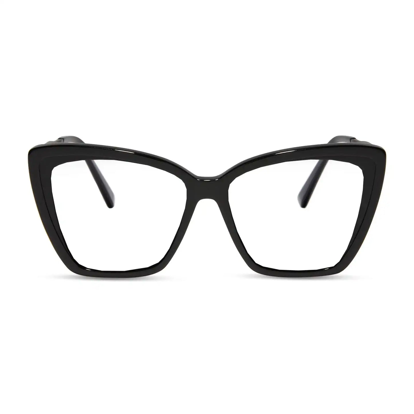 BECKY II - BLACK + GLASSES