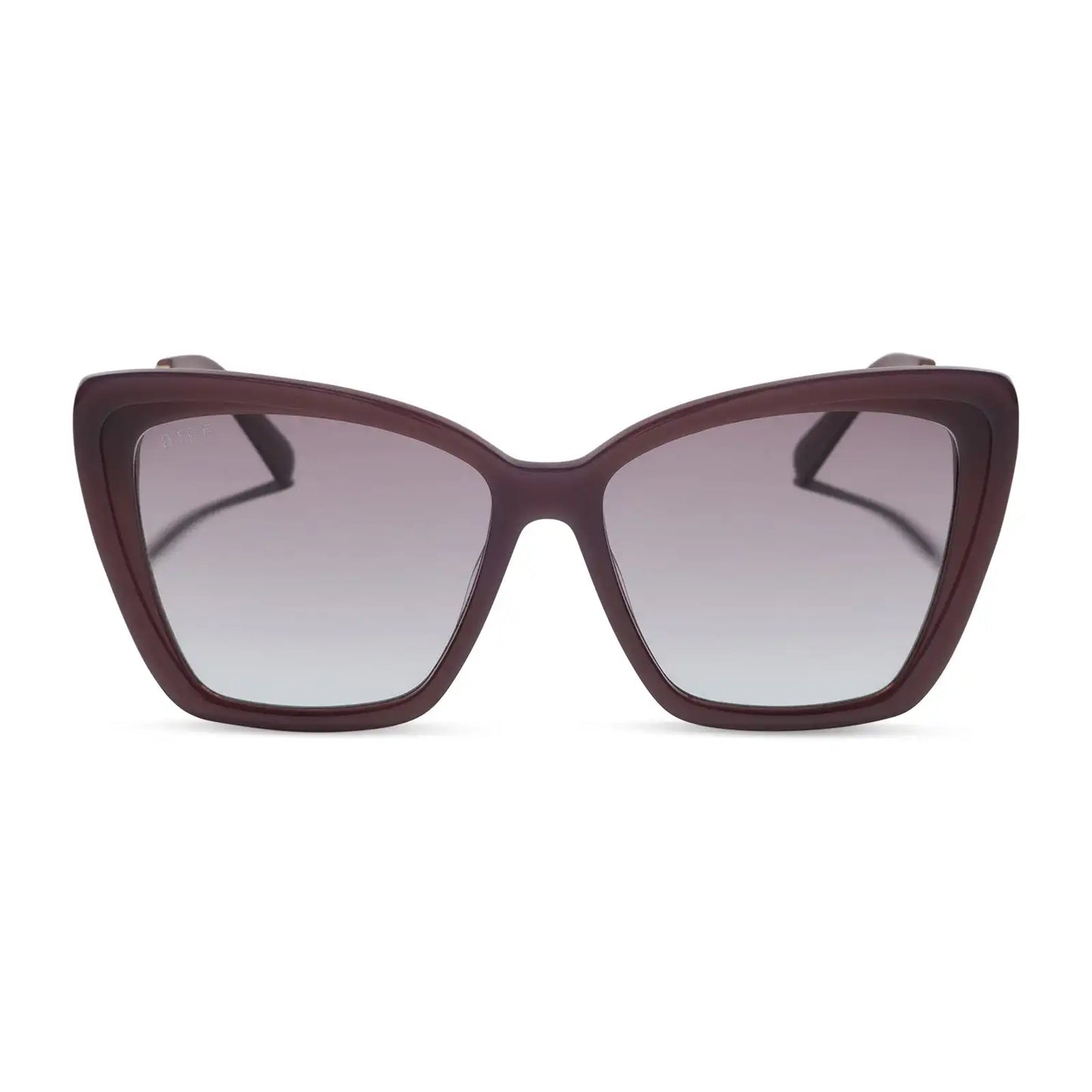 BECKY II - COCOA POWDER + COCOA POWDER TO BABY BLUE GRADIENT + SUNGLASSES