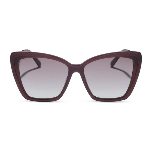 BECKY II - COCOA POWDER + COCOA POWDER TO BABY BLUE GRADIENT + SUNGLASSES