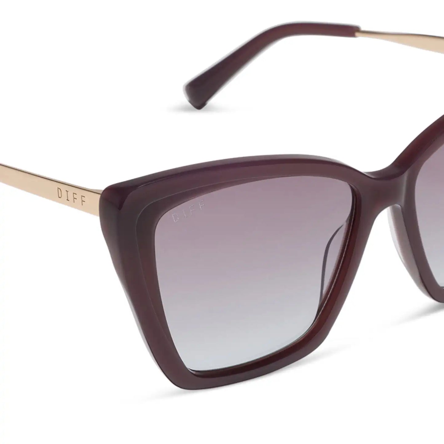 BECKY II - COCOA POWDER + COCOA POWDER TO BABY BLUE GRADIENT + SUNGLASSES