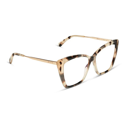 BECKY II - CREAM TORTOISE + BLUE LIGHT TECHNOLOGY GLASSES