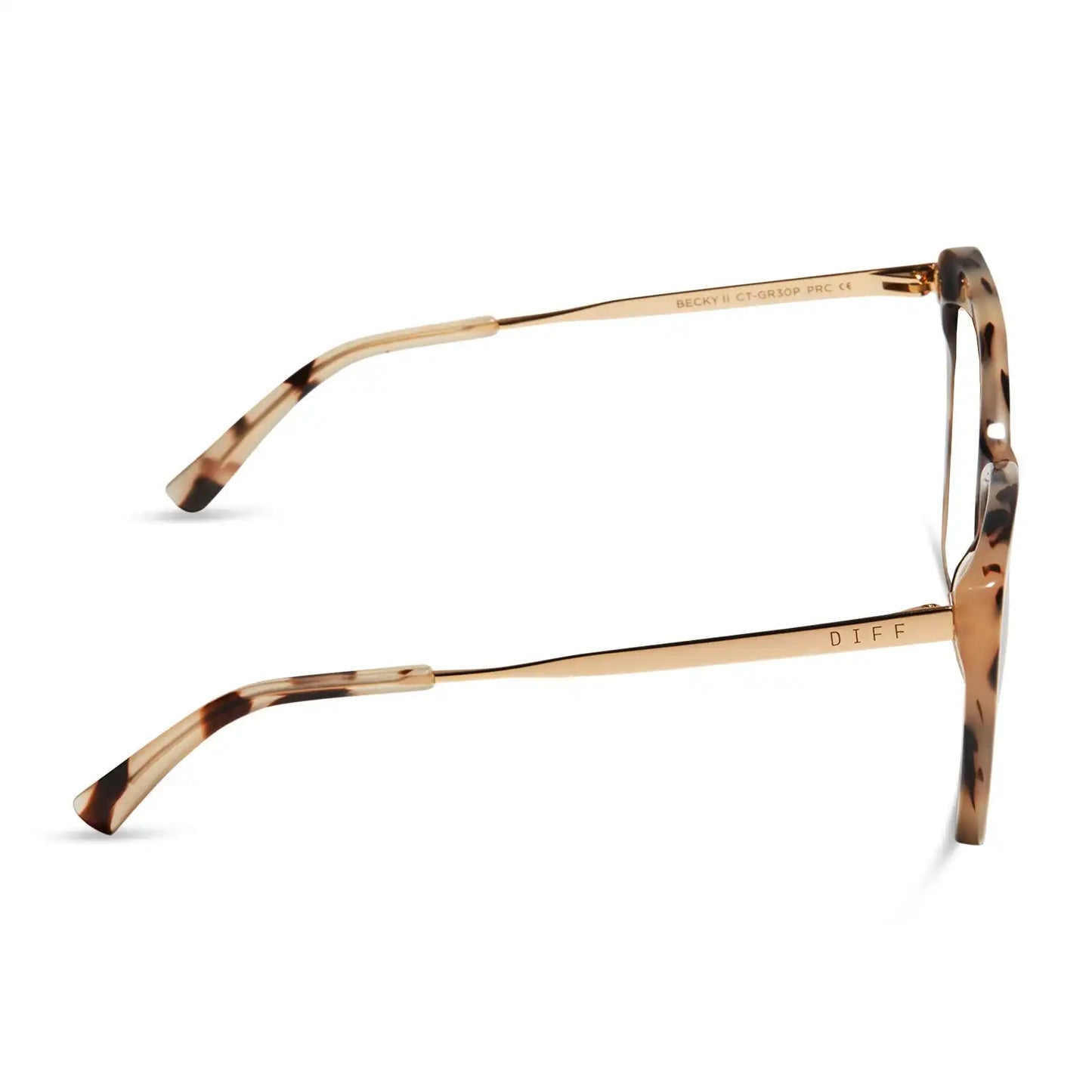 BECKY II - CREAM TORTOISE + BLUE LIGHT TECHNOLOGY GLASSES