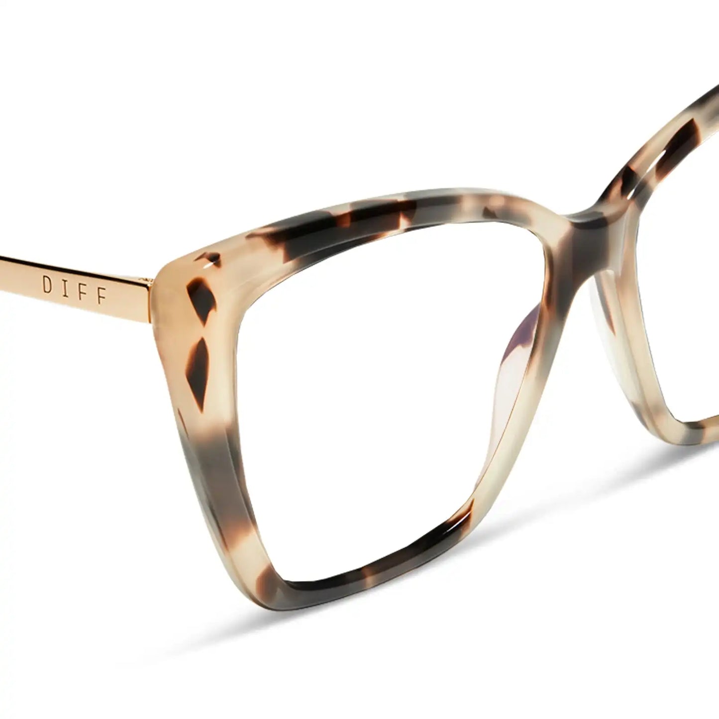BECKY II - CREAM TORTOISE + BLUE LIGHT TECHNOLOGY GLASSES