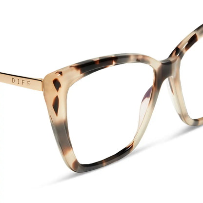 BECKY II - CREAM TORTOISE + BLUE LIGHT TECHNOLOGY GLASSES