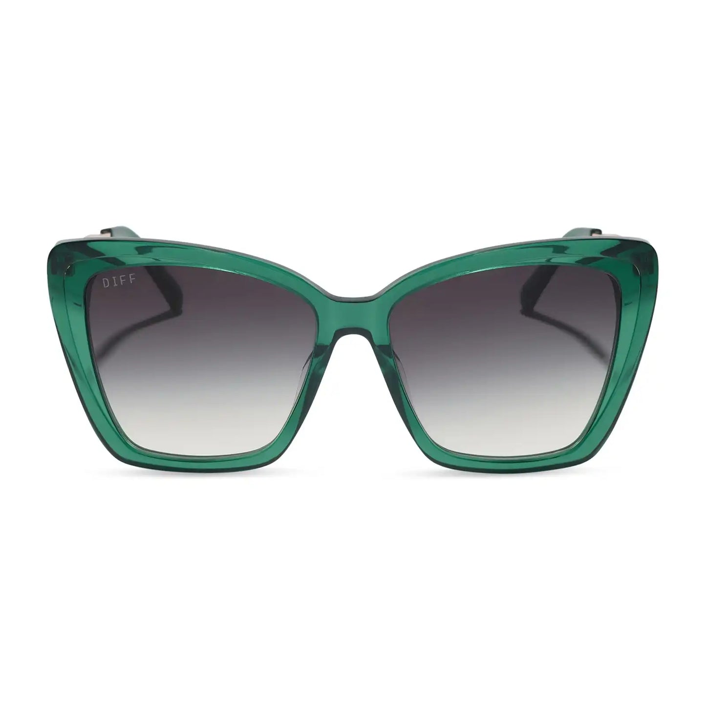 BECKY II - DEEP GREEN + GREY GRADIENT + SUNGLASSES