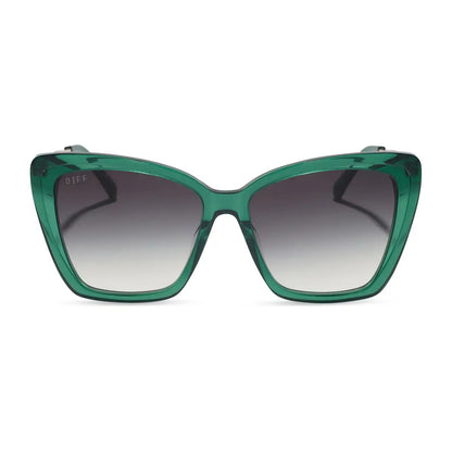 BECKY II - DEEP GREEN + GREY GRADIENT + SUNGLASSES