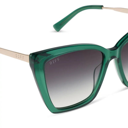 BECKY II - DEEP GREEN + GREY GRADIENT + SUNGLASSES