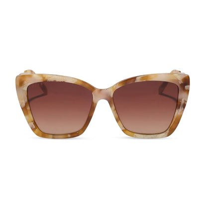 BECKY II - GILDED TORTOISE + BROWN GRADIENT SUNGLASSES