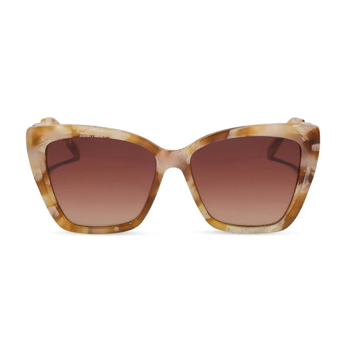 BECKY II - GILDED TORTOISE + BROWN GRADIENT SUNGLASSES